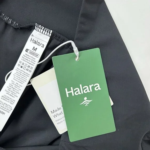 NEW Halara High Waisted Pocket Long Casual Shorts Women’s Size Medium Black - Picture 7 of 9